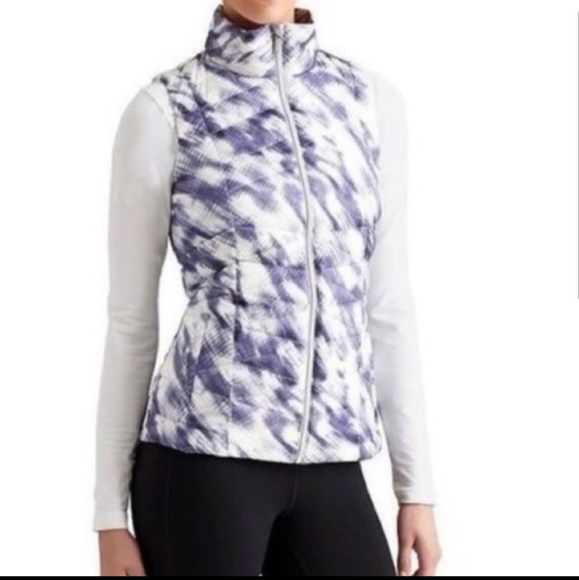 Athleta Puffer Goose Down Altitude Vest Size Large - Picture 1 of 11